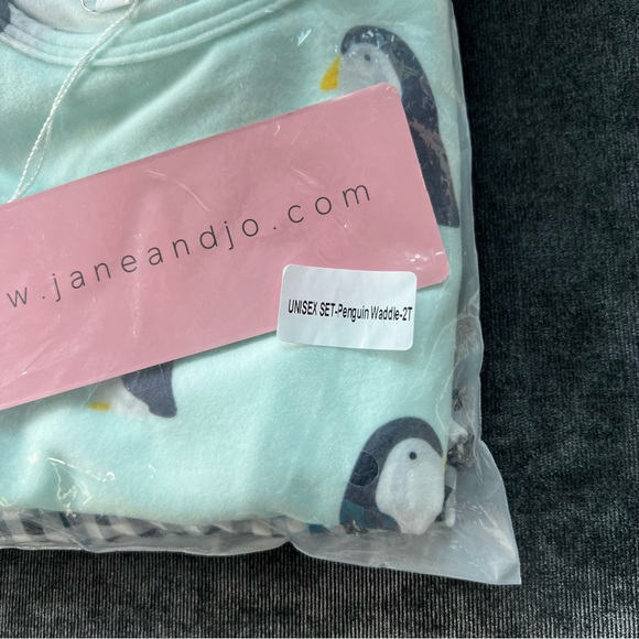 NWT Jane + Jo Penguin Pajama Set Size 2T - Picture 11 of 11
